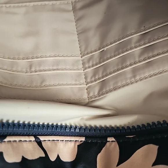 Kate Spade Joe Garden Vine Nylon Baby Diaper Bag. Clean, Blue And Cream - Picture 9 of 17